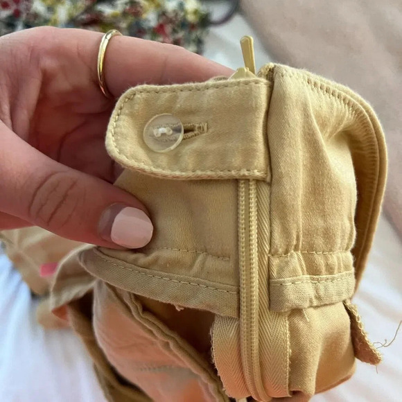 Lilly Pulitzer Womens Beige Palm Beach Fit Pants 4 Straight Side Zip Flat Front - Picture 10 of 12